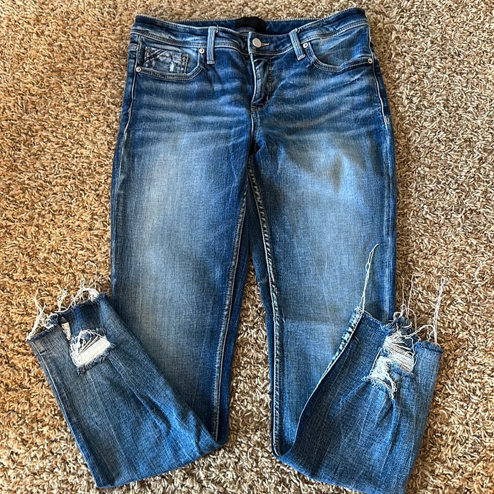Buckle Black Mid-Rise jeans